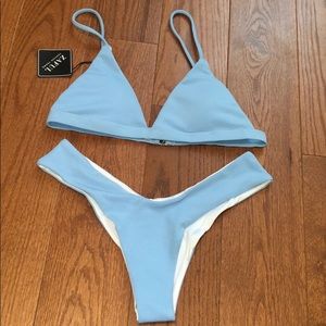 Baby blue bikini